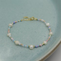 Smykish Armbånd - Pastel Pearly Bracelet, Multi